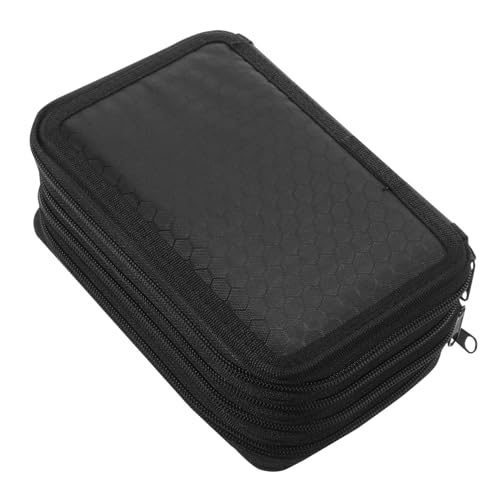 Gatuida Großes Federmäppchen aus Oxford mit Reißverschluss Mehrschichtiges Mäppchen für Stifte und Malutensilien Langlebige Waschbare Schreibwaren Tasche für Schule und Büro Praktischer von Gatuida