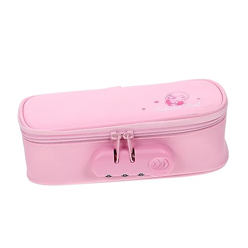 Gatuida Großes Federmäppchen mit Zahlenschloss Oxford Handliches Federmäppchen mit Tragegriff Großer Kapazität Stifttasche für Schüler Tragbares Schulbedarf Organizer von Gatuida