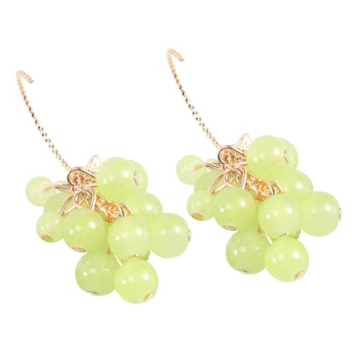 Gatuida Grüne Trauben Ohrringe Damen Ohrhaken Fruchtförmiger Ohrschmuck Leicht Kreatives Design Zufälliger Stil für Frauen Freunde von Gatuida