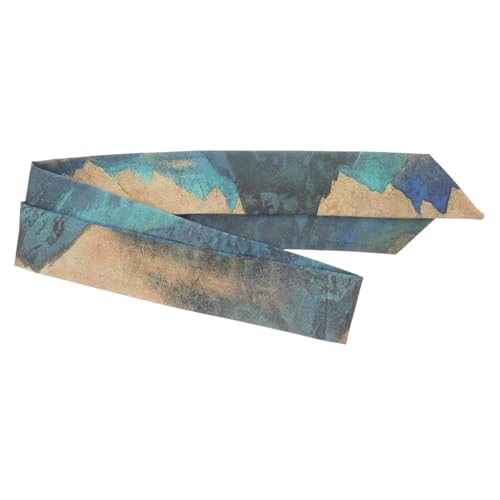 Gatuida Haarband und Schal für Damen Atmungsaktives Hautfreundliches Haarschmuck mit Vielseitiger Verwendung als Hals oder Handgelenkschmuck Grün von Gatuida