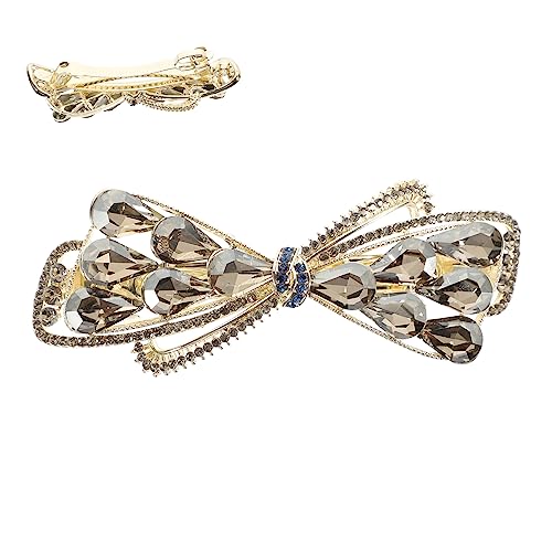 Gatuida Haarklammer für Damen mit Strasssteinen Luxuriöse Frühlingshaarklammer aus Bequeme und Robuste Haarspange für Hochzeiten Partys und Alltag von Gatuida