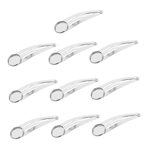 Gatuida Haarspangen 10 Stücke Selbstgemacht Haarnadel Zubehör für Handgemachte Haaraccessoires Glatte Kanten Langlebig Bastelbedarf für Erwachsene und Kinder von Gatuida
