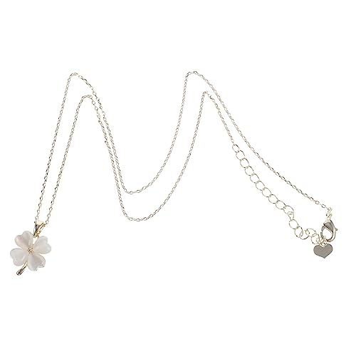 Gatuida Halskette mit Vierblättrigem Kleeblatt Opal Anhänger Glücksgeschenk für Damen Modisches Schmuckstück für Anlässe Wie Geburtstag und Party für Kreative Bastelarbeiten von Gatuida