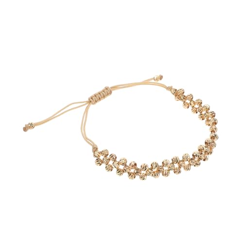 Gatuida Handgefertigtes Boho Perlenarmband Unregelmäßige Kupferperlen Vintage Ethno Stil Unisex Alltagsarmband für Herren und Damen von Gatuida
