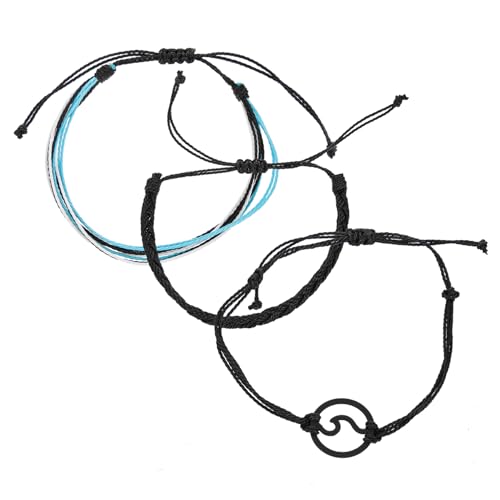 Gatuida Handgefertigtes Boho armband Verstellbare Freundschaftsarmbänder aus Gewobenem Wachsband Modische Schmuck accessoires für Teenager Mädchen Geschenk für Frauen und Freundinnen von Gatuida