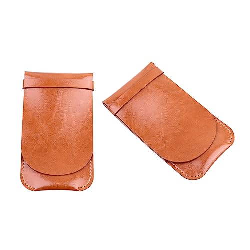 Gatuida Handgefertigtes Leder Stiftetui Vintage Gelbe Aufbewahrungstasche für Mehrere Stifte für Büro Schule und Zuhause Schützt Ihre Schreibgeräte von Gatuida