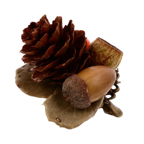 Gatuida Handgemachte Simulation Haarspange Vintage Haarschmuck Retro Stil Kreative Haarklammer für Damen und Mädchen Elegantes Accessoire für Herbst und Winter von Gatuida