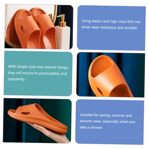 Gatuida Hausschuhe Damen Herren EVA Badeschuhe Rutschfest Schnell Trocknend Leichte Pantoffeln für Badezimmer Indoor und Haushalt Weiche Dämpfung Langlebig Atmungsaktiv von Gatuida