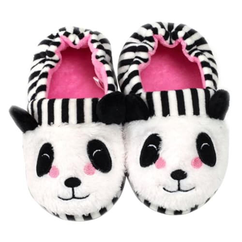Gatuida Hausschuhe Panda Form Warm Flauschig Rutschfest mit Weicher Sohle Waschbar für Mädchen Jungen Drinnen Schlafzimmer Küche Wohnzimmer von Gatuida