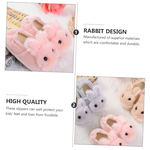 Gatuida Hausschuhe Winter Warm Rutschfest mit Fersenschutz Kuschelige Kaninchenpantoffeln in Weiche Umweltfreundliche Materialqualität für Kalte Tage Drinnen und Draußen von Gatuida
