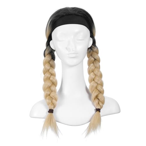 Gatuida Headband Perücke für Frauen Gerade Synthetische Haare Verhedderungsfrei Hitzebeständig Einfach zu Tragen Vielseitig für Alltag Party Cosplay Geeignet für Schwarze Frauen von Gatuida