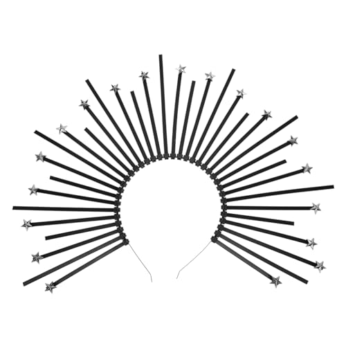 Gatuida Heiligenschein Krone Stirnband Eleganter Kunststoff Haarreif Göttin Kopfschmuck für Halloween Party Cosplay und Festliche Anlässe Damen und Mädchen von Gatuida