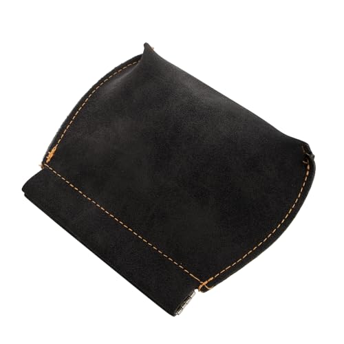 Gatuida Herren Geldbörse PU Leder Münzfach Automatische Federverschluss Vintage Portemonnaie Tragbar Business Reise Schwarz von Gatuida