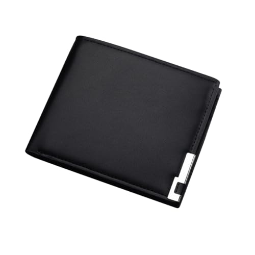 Gatuida Herren Geldbörse aus Hochwertigem PU Schlanke Billfold Kurzbrieftasche Modischer Retro Geldbeutel mit Großer Kapazität Kratzfest und Langlebig für Büro und Geschäftsreisen von Gatuida