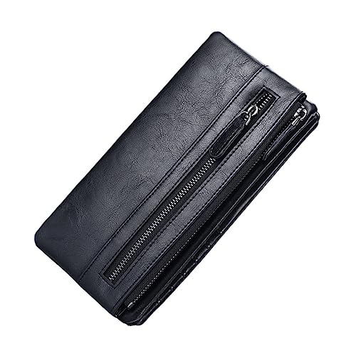 Gatuida Herren Geldbörse aus weichem Material mit Reißverschluss Kompakt Leicht Langlebig und Tragbar Praktisches Kartenetui mit Sicherem Scheinfach für Alltag und Geschenk von Gatuida