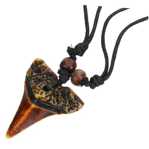 Gatuida Herren Kette mit Vintage Zahn Anhänger Personalisierte Halskette im Tribal Stil Leichtes Langlebiges Material Modisches Accessoire für Männer für Urlaub und Alltag von Gatuida