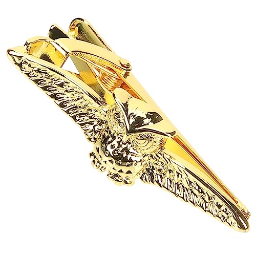 Gatuida Herren Krawattenklammer Gold Eule für Business und Hochzeit Passend zu Regulären Krawatten und Anzügen Accessoire für Stilbewusste Männer von Gatuida