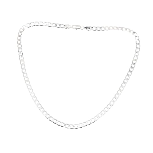 Gatuida Herren Kubanische Gliederkette Silber Plattiert Panzerkette Schmuck für Alltag Party für Männer von Gatuida