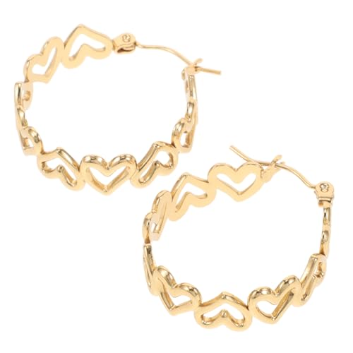 Gatuida Herz Hoop Ohrringe aus Kleine Minimalistische Creolen Helix Hoop Earrings Unisex Schmuck für Damen und Herren Schlicht und Vielseitig Kombinierbar von Gatuida