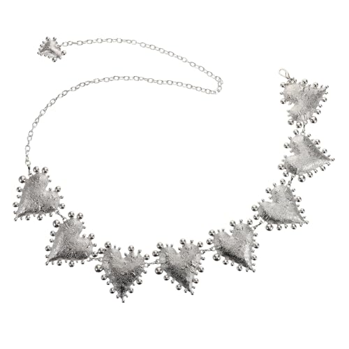Gatuida Schmuckgürtel Für Damen Mit Herz-element Metall-körperschmuck Taillengürtel Für Kleider Und Jeans Dekorativer Gürtel Für Partys Und Verabredungen von Gatuida