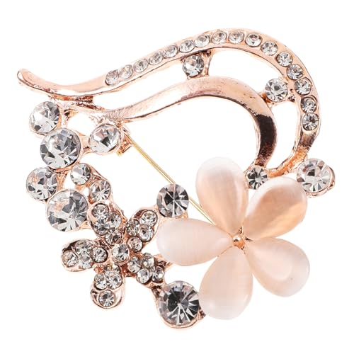 Gatuida Herzförmige Brosche Damen Strasssteine Anstecknadel aus Legierung Valentinstag Party Schmuck Accessoire für Kleidung Vintage Stil von Gatuida
