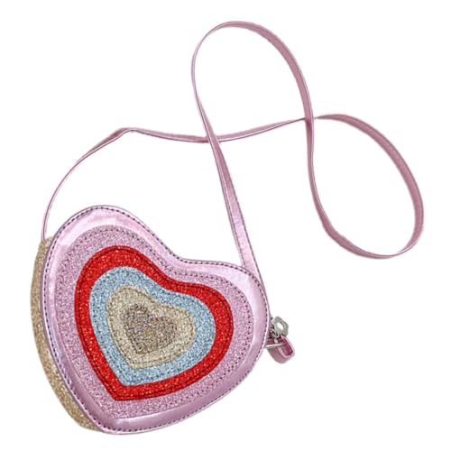 Gatuida Herzförmige Umhängetasche Für Mädchen Glitzernde Schultertasche Leichtes Pu-Design Vielseitig Als Geldbörse Oder Crossbody Bag Für Junge Mädchen Goldfarbe von Gatuida