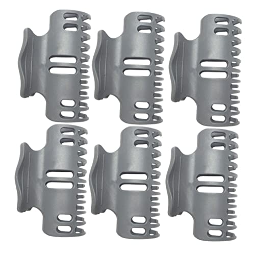 Gatuida Hitzebeständige Haarklammern Kunststoff Haarklammern mit Zahn Design für Damen und Mädchen Robustes Haarstylingzubehör Hitzebeständig Vielseitig für Dickes und Dünnes Haar von Gatuida