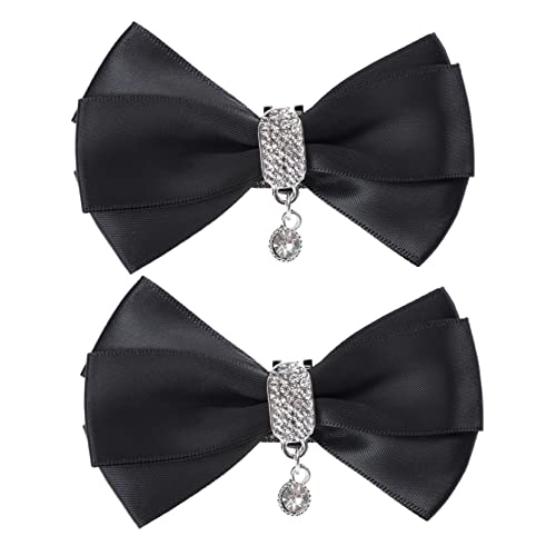 Gatuida Hochzeit Schuhclips für Damen Abnehmbare Schuhschnallen mit Schleifen Design und Strasssteinen Stilvolle Accessoires für Braut Partys und Besondere Anlässe von Gatuida