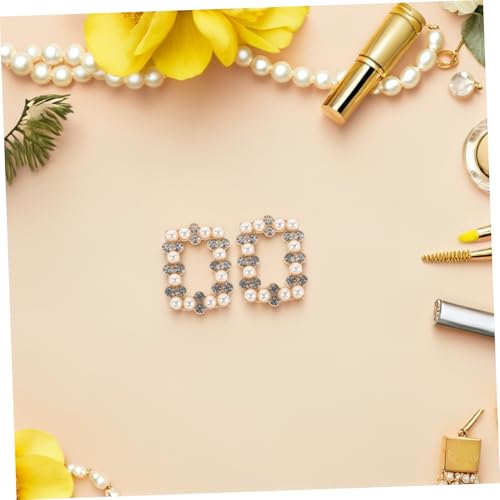 Gatuida Hochzeit Schuhclips mit Funkelnden Strasssteinen und Künstlichen Perlen Rechteckige Schuhdekorationen Abnehmbare Brautschmuck Accessoires für Party Prom und Alltag Gatuida Hochzeit Schuhclips mit Funkelnden Strasssteinen und Künstlichen Perlen Rechteckige Schuhdekorationen Abnehmbare Brautschmuck Accessoires für Party Prom und Alltag von Gatuida