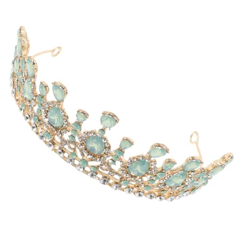 Gatuida Hochzeitskrone Braut Tiara aus Langlebigem Metall mit Grünen Opalsteinen und Funkelnden Strasssteinen Stilvolle Braut Haar Accessoires für Hochzeit Geburtstag Fotoshooting Gatuida Hochzeitskrone Braut Tiara aus Langlebigem Metall mit Grünen Opalsteinen und Funkelnden Strasssteinen Stilvolle Braut Haar Accessoires für Hochzeit Geburtstag Fotoshooting von Gatuida
