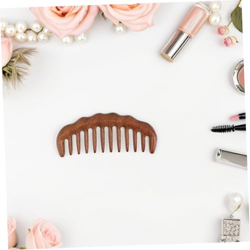 Gatuida Holz Massagekamm für Kopfhaut mit Breiten Zähnen Tragbarer Natürlicher Haarkamm für Damen und Herren Entspannende Kopfhautmassage Fördert Haar Kopfhautgesundheit für Reisen und von Gatuida