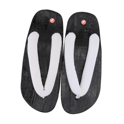 Gatuida Japanische Holzclogs Herren Sandalen Kreative Clogs Schuhe Atmungsaktiv Flache Sohle Stilvolle Männerslipper Aus Holz Und EVA Langlebig Und Hautfreundlich von Gatuida