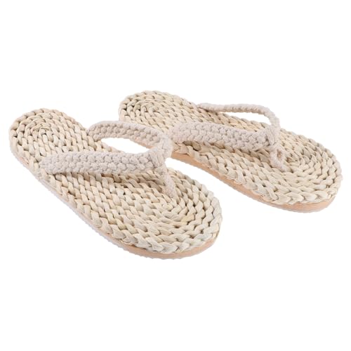 Gatuida Japanische Style Slippers mit Rutsch Sohle Outdoor Hausschuhe für Damen und Herren Lässige Freizeitpantoletten in Weiß Komfortabel und Elegant für Zuhause und Strand von Gatuida