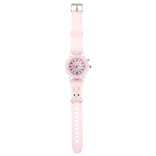 Gatuida Junge Mädchen Led Uhr Leuchtend Cartoon-Armbanduhr Für Jungen Und Mädchen Schule Und Freizeit Kinderuhr Mit Niedlichem Design Kaninchen von Gatuida
