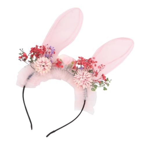Gatuida Kaninchenohr Haarband Blumen Stirnband Party Kopfschmuck Ostern Haar Zubehör Formstabile Material Hingucker Menge von Gatuida