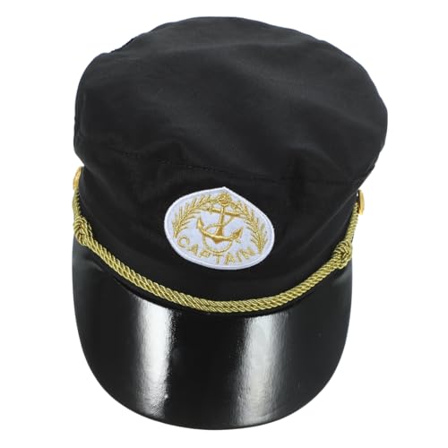 Gatuida Kapitänsmütze Baumwolle Matrosen Kostüm Hut für Bühne Party Cosplay Yacht Outfit Dekorativ Leicht Tragbar von Gatuida
