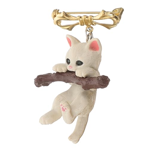 Gatuida Kawaii Katzenzweig Brosche Einzigartige Anstecknadel für Frauen Kreatives Design für Kleidung Taschen und Schals Robuste und Stilvolle Dekoration als für von Gatuida