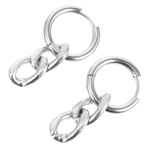 Gatuida Kettenglied Ohrringe Chunky Dangle Ohrringe für Damen Einzigartige Stilvolle und Langlebige Hochwertigem Legierungsmaterial für Partys und Alltag von Gatuida