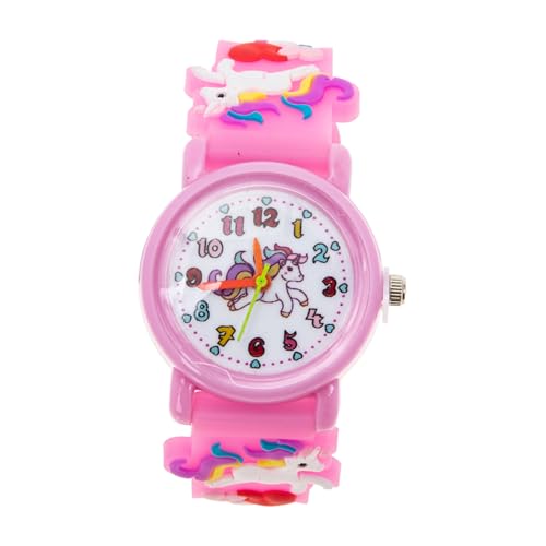 Gatuida Kinder Armbanduhr Quarzuhr Einhorn Design 3D Silikon für Jungen und Mädchen Leicht und Verstellbar Lernen der Uhrzeit von Gatuida