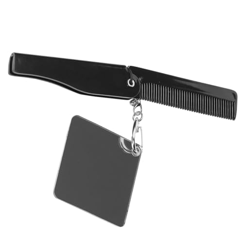 Gatuida Klappbarer Herren Bartkamm mit Schlüsselanhänger Faltbarer Taschenkamm aus Robustem Acryl mit Integriertem Quadratischem Spiegel Kompakt und Leicht für Reisen und Alltag Geeignet Gatuida Klappbarer Herren Bartkamm mit Schlüsselanhänger Faltbarer Taschenkamm aus Robustem Acryl mit Integriertem Quadratischem Spiegel Kompakt und Leicht für Reisen und Alltag Geeignet von Gatuida