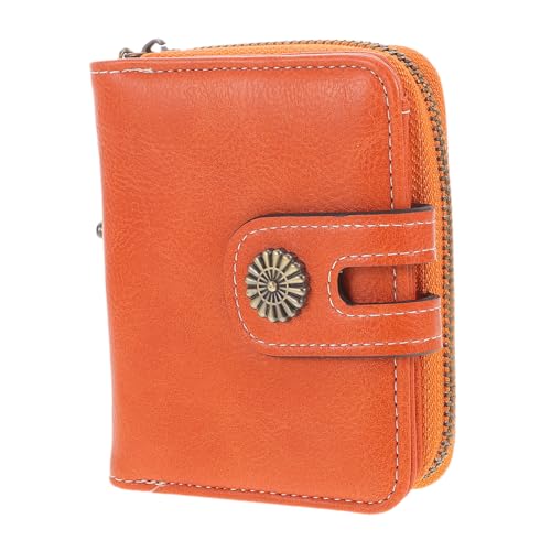 Gatuida Zweifach Gefaltete Geldbörse Für Damen Aus Pu-Material Mit Reißverschluss Und Kartenetui Kompakte Kleine Damen-geldbörse Als Kleine Tasche Zum Einkaufen Und Reisen von Gatuida