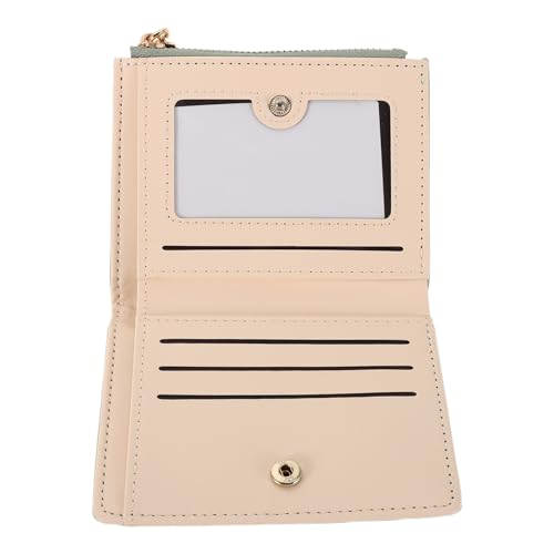 Gatuida Kleine Damen Geldbörse aus hochwertigem Material Bifold mit Reißverschluss Münzfach Kompaktes Portemonnaie mit Großem Fassungsvermögen für Teenager und Frauen in Grün von Gatuida