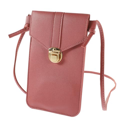 Gatuida Kleine Damen Umhängetasche aus PU Material Praktische Crossbody Handytasche mit Schlossverschluss Kompakte Geldbörse für Handy Schlüssel und Lippenstift Vielseitige Kleine Tasche von Gatuida