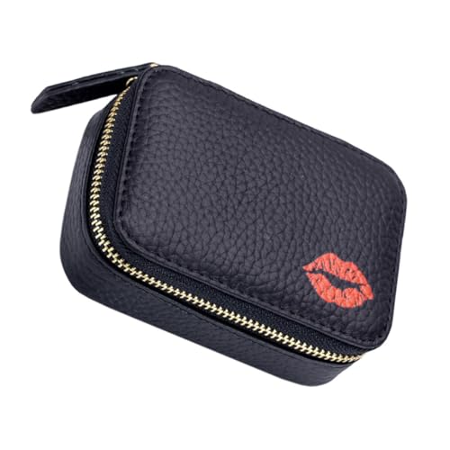 Gatuida Kleine Tragbare Lippenstift Spiegeltasche Kosmetiktasche für Reisen Make Up Tasche mit Spiegel Kompakt und Praktisch für Damen von Gatuida