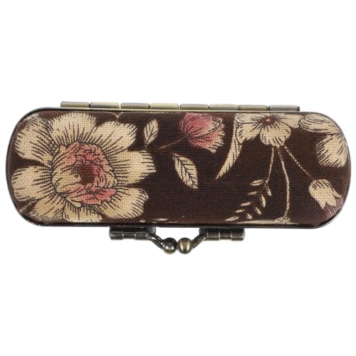Gatuida Kleiner Lippenstift Organizer mit Zartem Blumenmuster Langlebiger Lippenstifthalter mit Spiegel Wasserfeste Aufbewahrung für Lippenstifte Handlich für Damen und Unterwegs von Gatuida