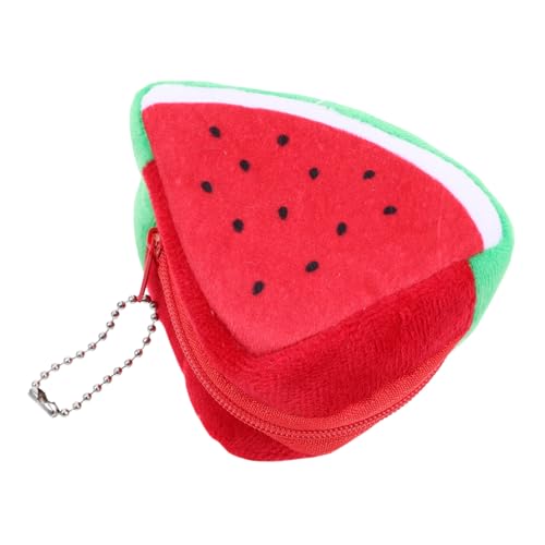 Gatuida Kleiner Wassermelonen Münzgeldbeutel mit Reißverschluss Kompakte Damen Geldbörse Multifunktionale Portmonee für Münzen Schlüssel Lippenstift Leicht Tragbar Praktisches für Frauen von Gatuida