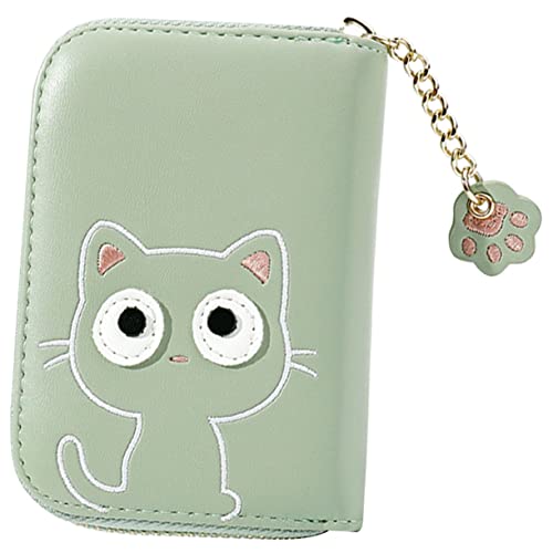 Gatuida Kleines Geldbeutel Damen Niedliche Katzen Geldbörse Multifunktionale Kartenhalter mit Reißverschluss Kompakte Münztasche für Reisen Büro für Studenten Berufstätige von Gatuida