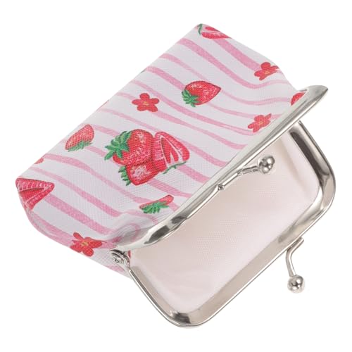 Gatuida Kleines Münzbeutel Damen Geldbörse mit Schnappverschluss Obst Muster Kompakte Robuste Change Purse aus Zinklegierung und Geeignet für Karten Schlüssel Lippenstift und Ohrhörer von Gatuida
