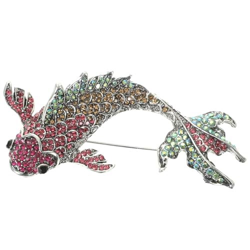 Gatuida Karpfen Anstecknadel Brosche für Damen Metall Fisch Brosche Kreative Anstecknadel für Kleidung Hut Rucksack Langlebig und von Gatuida