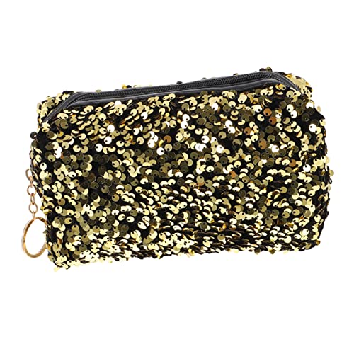 Gatuida Kosmetiktasche Quadratisch Mit Pailletten Damen Reise Aufbewahrungstasche Make-up Kulturbeutel Lagerung Tasche von Gatuida